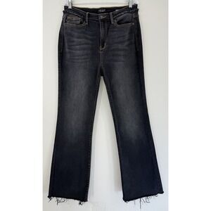 Judy Blue Slim Boot Cut Jeans Women's 15/32 High Rise Waistline Fray Detail
